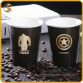 Unique Style Black Coffee Paper Cup Creative Design with Lid